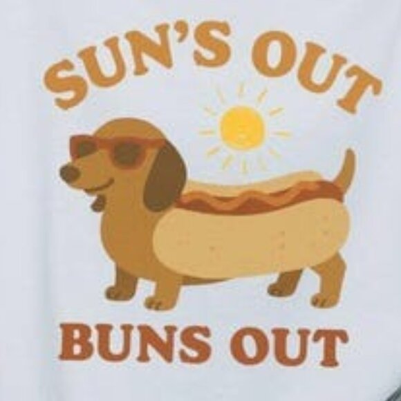 Sun’s Out Buns Out Dachshund Shirt - Picture 2 of 3